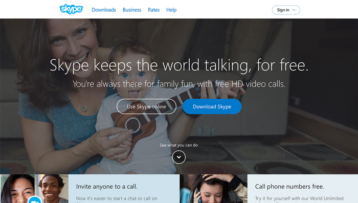 Tien prachtige voorbeelden van hoe je een krachtige Call to Action opstelt - Skype
