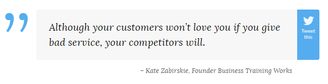 Voorkom slechte klantenservice met deze grappige citaten - Kate Zabirskie