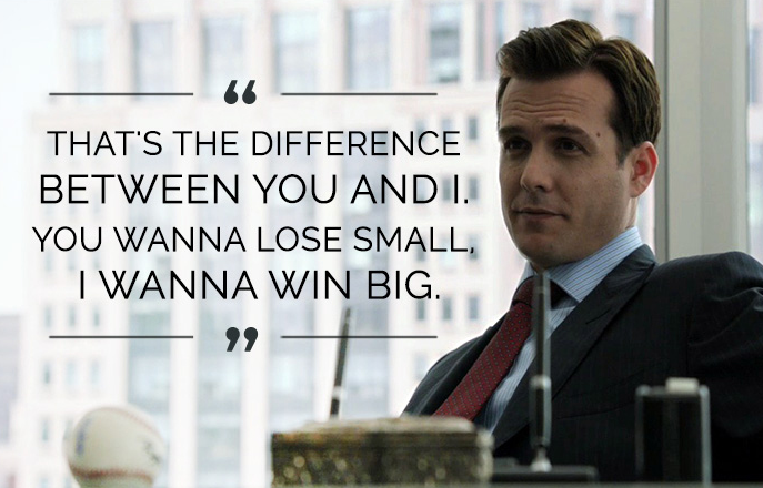 Sales maken als een baas met Harvey Specter - Lose small or win big