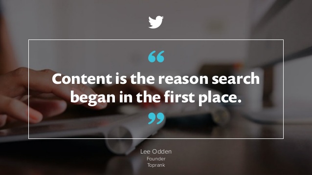 Schrijf betere content met de volgende content marketing citaten - Lee Odden