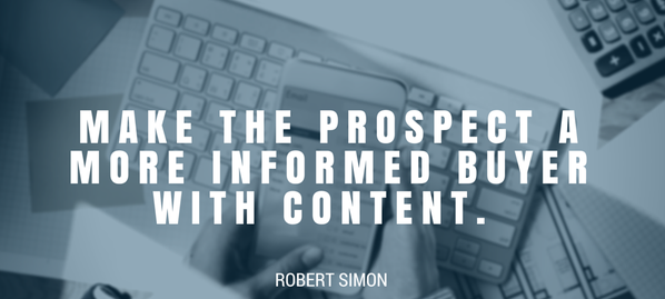 Schrijf betere content met de volgende content marketing citaten - Robert Simon
