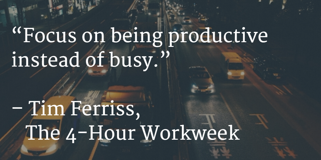  Meer productief op het werk - Vier methoden die je vandaag nog kunt toepassen - Tim Ferriss